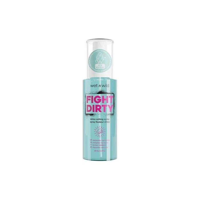 Wet n Wild Fight Dirty Makeup Clarifying Setting Spray with Hydrating and Balancing Formula - Natural Finish
