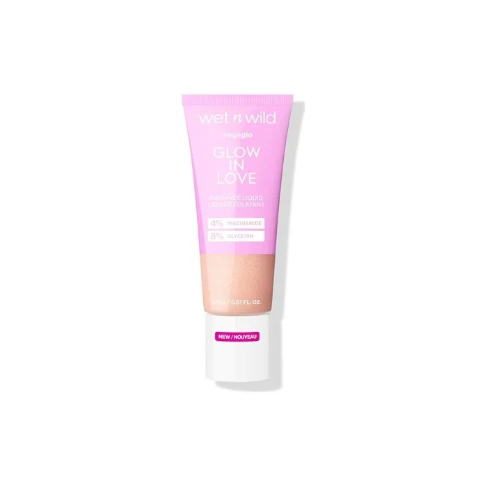 Wet n Wild Mega Glo Glow in Love Liquid Highlighter with Niacinamide and Vitamin E Illuminating Drops