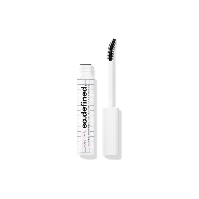 Wet n Wild So Defined Volumizing + Defining Mascara Enriched Formula with Castor Oil for Fuller and Thicker Lashes Non-Clumping Black Mascara