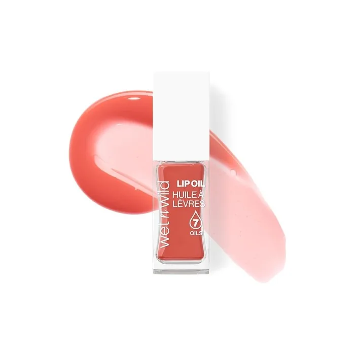 Wet N Wild Tinted Lip Oil Nourishing Non-Sticky Pink Lip Gloss Powered By 7