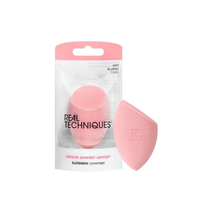 Real Techniques Miracle Powder Sponge with New Foam Technology for Even Powder Application