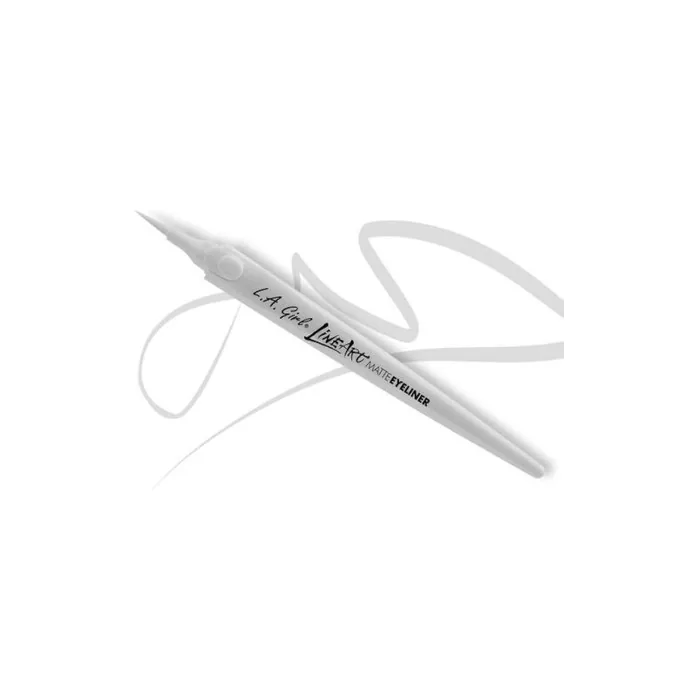 LA Girl Line Art Matte Eyeliner GLE715 White by Glitz