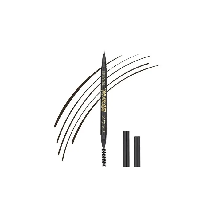 L.A. Girl Brow Ink Micro Brush Detailer Pen Dark Brown
