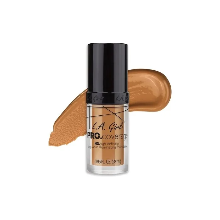 L.A. Girl Pro Coverage Liquid Foundation 0.95 Fluid Ounce Warm Beige