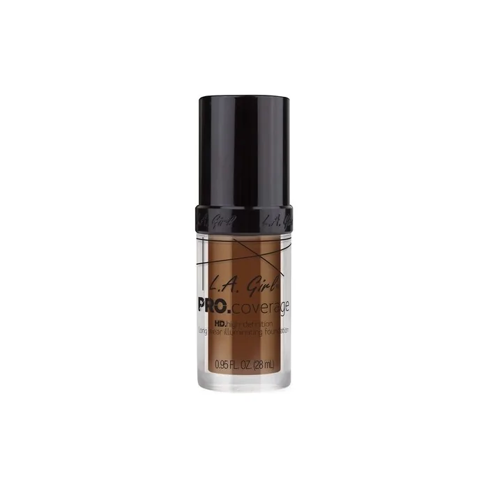 L.A. Girl Pro Coverage Liquid Foundation 0.95 Fluid Ounce GLM655 Rich Cocoa