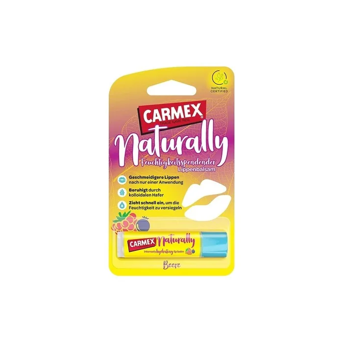 Carmex Naturally Stick Berry Natural Lip Care For Smooth Results