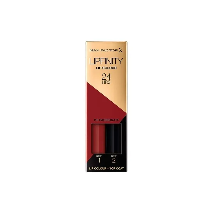 Max Factor Lipfinity 2-Stage Loaded Lipstick 110 Passionate 2.3ml + 1.9g