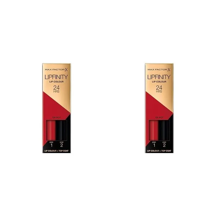 Max Factor Lipfinity Long-Lasting Two Step Lipstick 120 Hot 4.2g