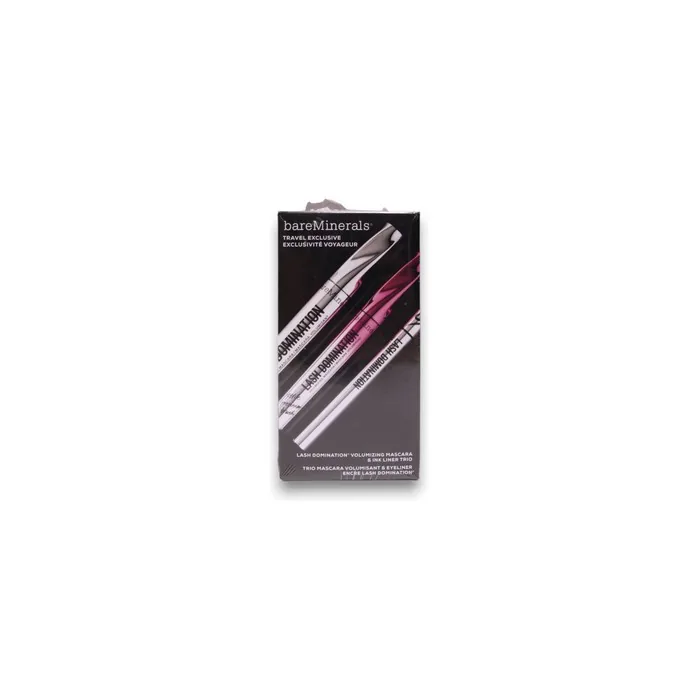 Bareminerals Travel Exclusive Set With Lash Domination Volumizing Mascara Intense Black 85 Ml Lash Domination Volumizing Mascara Black 85 Ml And Lash Domination Gel Pencil