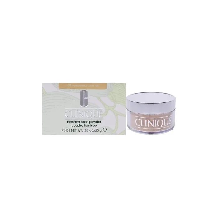 Clinique Blended Face Powder 03 Transparency for Women 0.88oz Beige