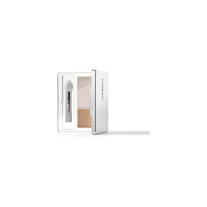 Clinique All About Shadow Duo Eye Shadow Makeup Safe For Sensitive Eyes Seashell Pinkfawn Satin Shimmer