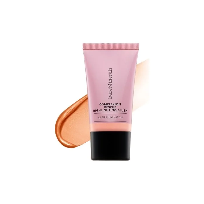 bareMinerals Complexion Rescue Highlighting Liquid Blush Vegan Peach Glow 0.5 Ounce