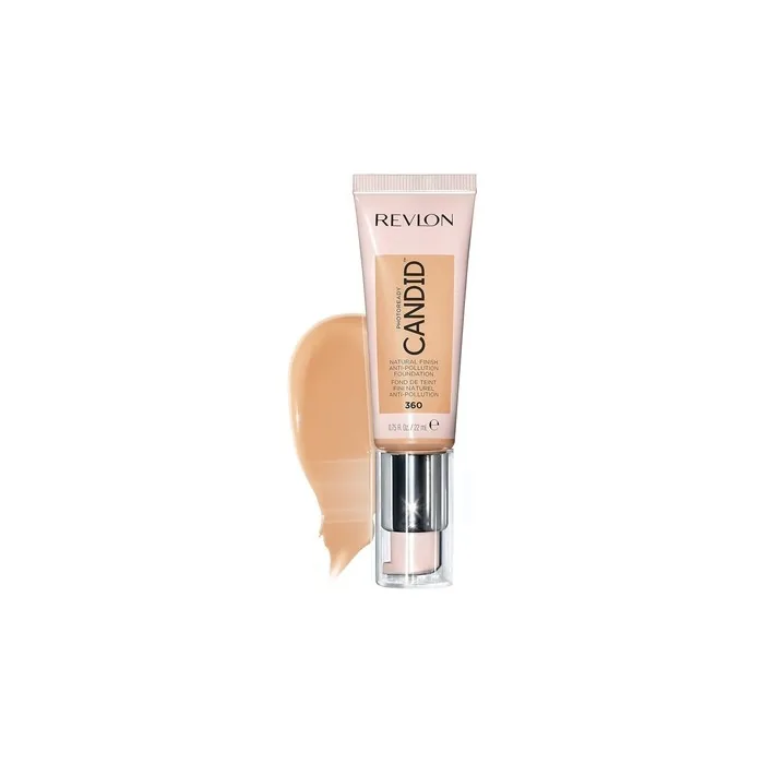 Revlon PhotoReady Candid Natural Finish Foundation with Anti-Pollution, Antioxidant, Anti-Blue Light Ingredients 0.75 fl. oz. 360 Cashew