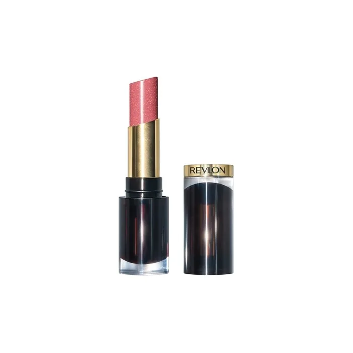 Revlon Super Lustrous Glass Shine Lipstick with Moisturizing Creamy Formula Enriched with Hyaluronic Acid, Aloe, and Rose Quartz 3.1g 002 Beaming Strawberry