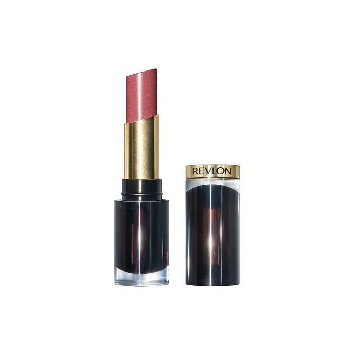 Revlon Super Lustrous Glass Shine Lipstick with Aloe, Hyaluronic Acid and Rose Quartz Glossed Up Rose 1 Count