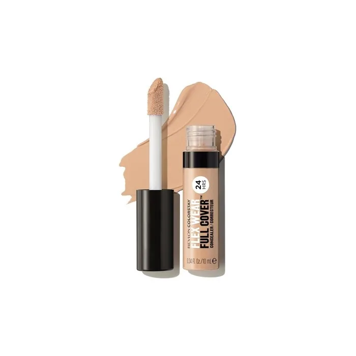 Revlon ColorStay Flex Wear Full Cover Non-Creasing Concealer with Hyaluronic Acid and Vitamin E 0.34 fl oz 030 Light Medium