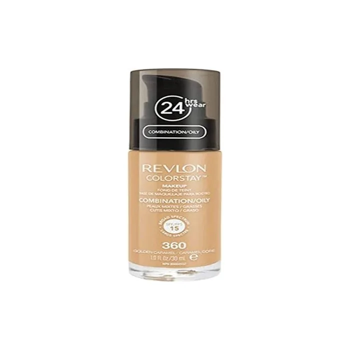 Revlon Colorstay Liquid Foundation Makeup for Combination/Oily Skin SPF 15 Medium-Full Coverage with Matte Finish 30ml 360 Golden Caramel