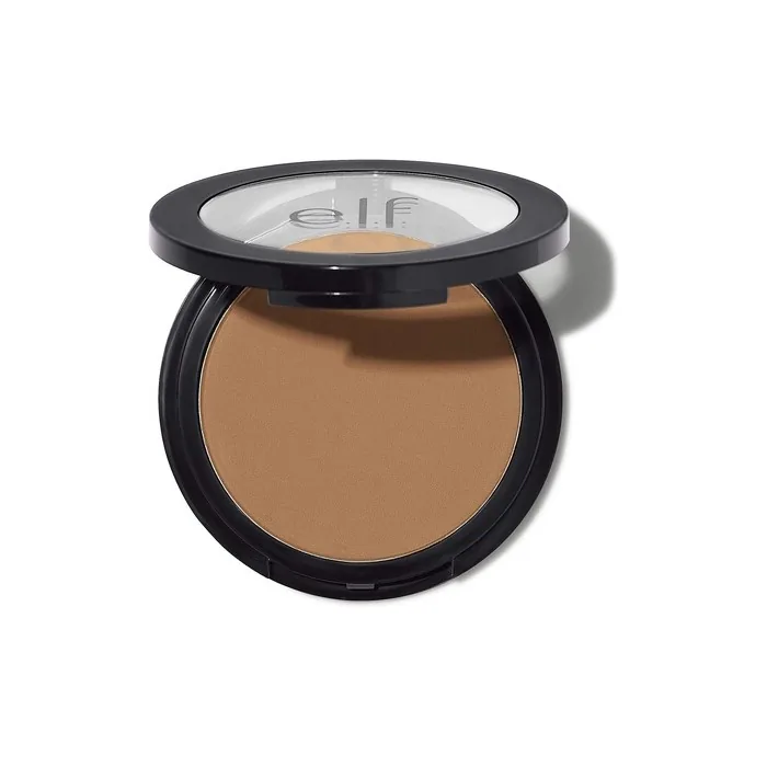 e.l.f. Primer-infused Bronzer Long-Wear Matte Bold Lightweight Blends Easily Contours Cheeks All-Day Wear Forever Sunkissed 1 count