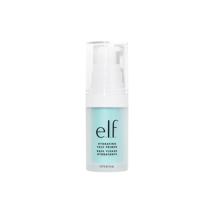 e.l.f. Hydrating Face Primer Lightweight Long Lasting Creamy Hydrates Smooths Fills in Pores and Fine Lines Natural Matte Finish Infused with Vitamin E 0.47 Oz