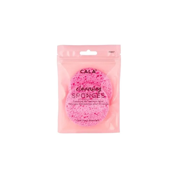 Cala Cosmetic Sponges Cellulose Cleansing Sponges - Pack of 2