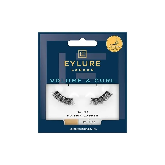 Eylure Volume & Curl No. 128 False Lashes 3/4 Length