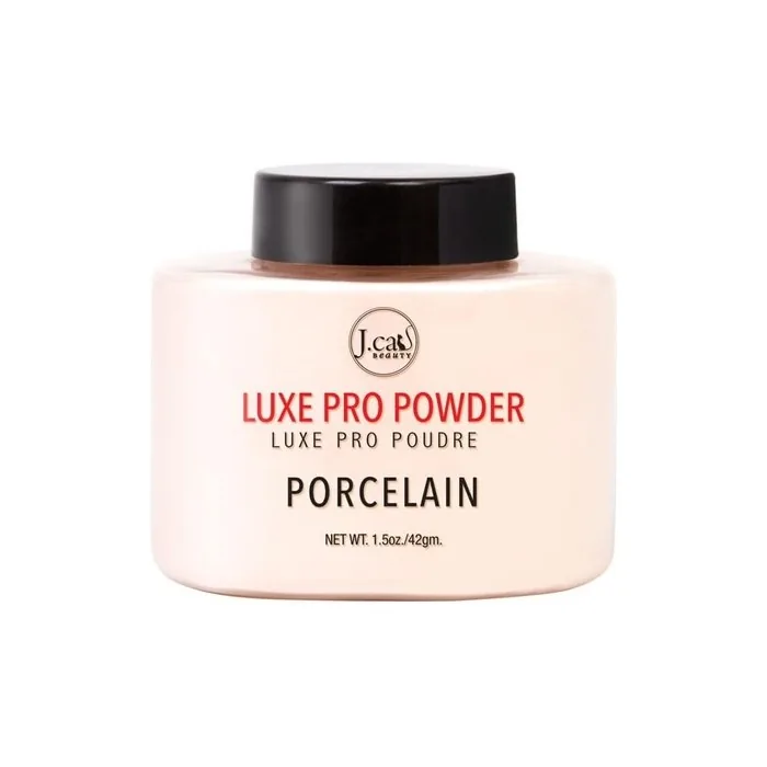 J.Cat Beauty Luxe Pro Makeup Setting Powder Matte Finish Helps Absorb Oil