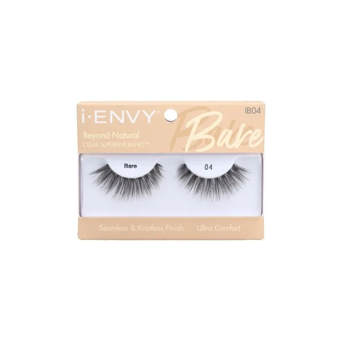 i-ENVY Beyond Natural Bare 04 False Eyelashes - Lightweight Black Faux Mink