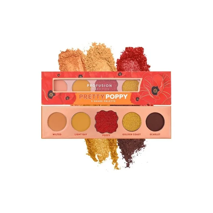 Profusion Cosmetics Floral Inspired 5 Shade Matte Eyeshadow Palette