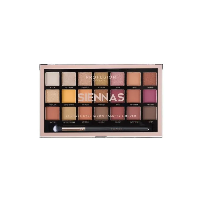Profusion Cosmetics Siennas 21 Shade Eyeshadow Palette