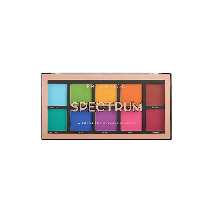 Profusion Cosmetics Spectrum Mixed 10 Shade Eyeshadow Palette