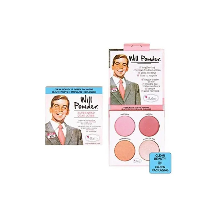 Cheeks by theBalm Cosmetics Will Powder Quad