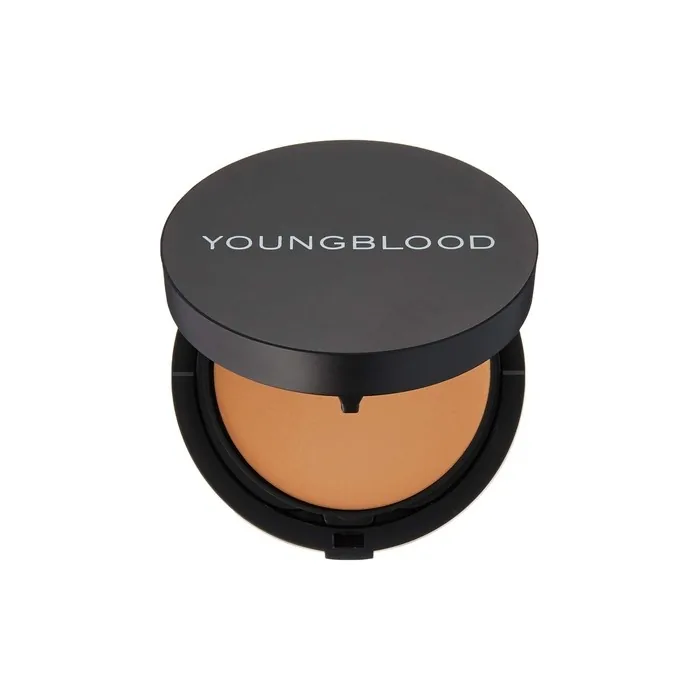 Youngblood Creme Powder Foundation Refillable Compact Warm Beige 0.25oz 7g