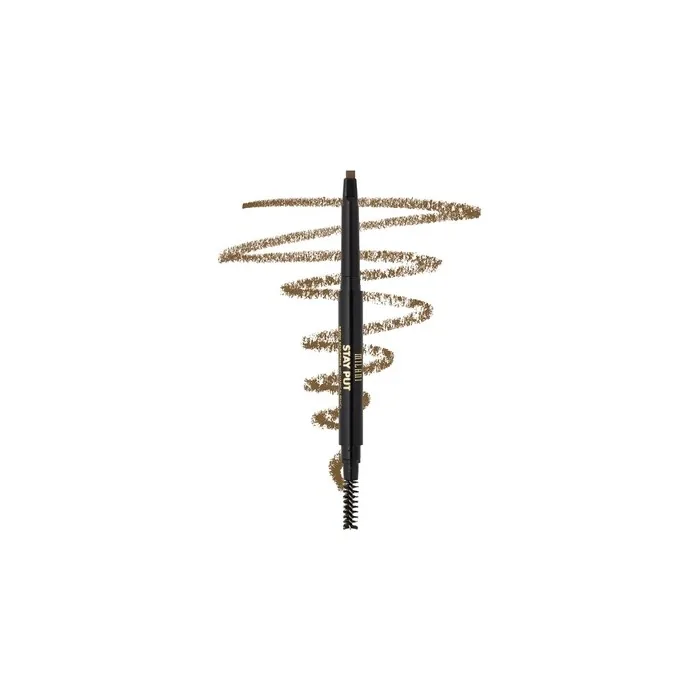 Milani Stay Put Brow Sculpting Mechanical Pencil Medium Brown 0.01 Ounce Cruelty-Free Long-Lasting Eyebrow Pencil