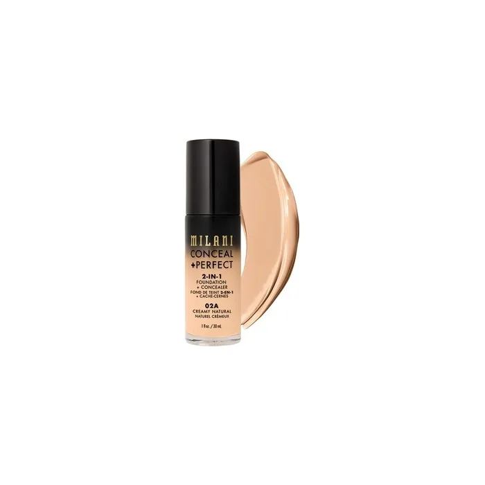 Milani Conceal and Perfect 2 in 1 Foundation + Concealer Creamy Natural 30ml