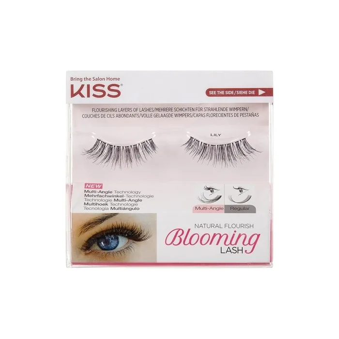 KISS Blooming Lash Fake Eyelashes Style 'Lily' with Tapered End Technology and Multi-Angle Technology