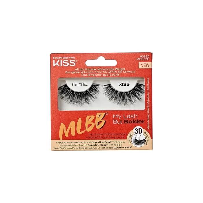 KISS My Lash But Bolder 3D Volume False Eyelashes 'Slim Thicc' 1 Pair