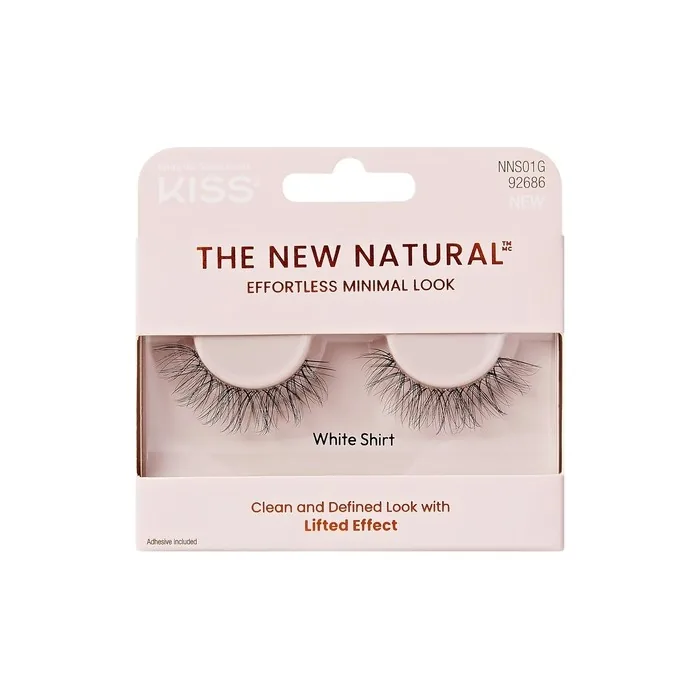 KISS The New Natural False Eyelashes Full Strip Lash 01 1 Pair