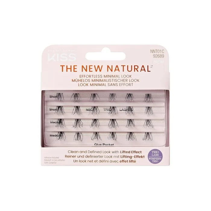 KISS The New Natural Trio False Eyelashes Clusters 01 24 Wisps