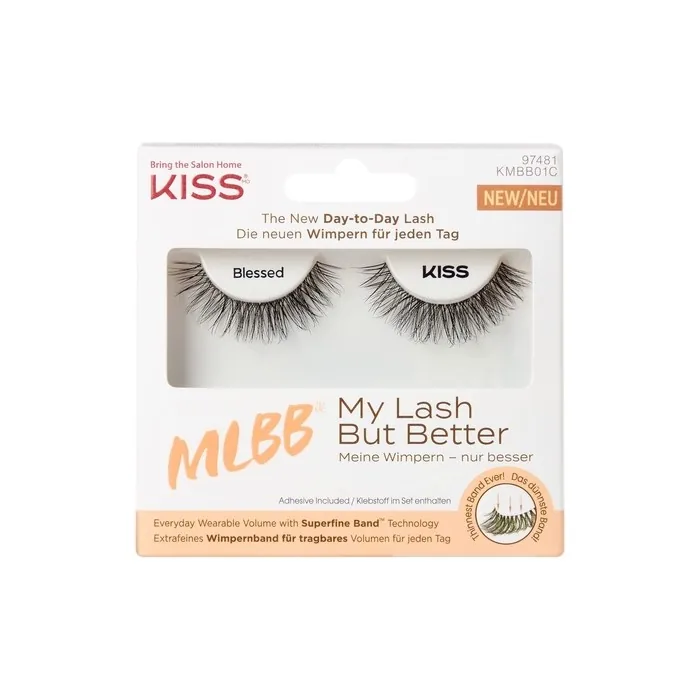 KISS My Lash But Better Collection False Eyelashes with Flexible Band and Glue