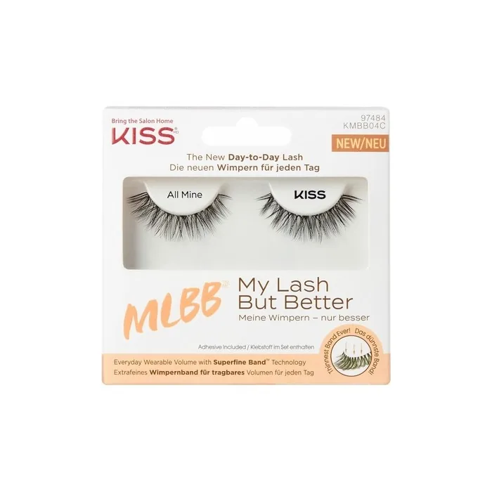 Kiss My Lash But Better Black False Lashes All Mine Natural Style 1 Pair