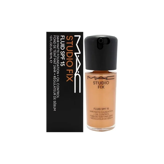 MAC Studio Fix Fluid SPF 15 24Hr Matte Foundation Plus Oil Control NW40 for Women 1 oz