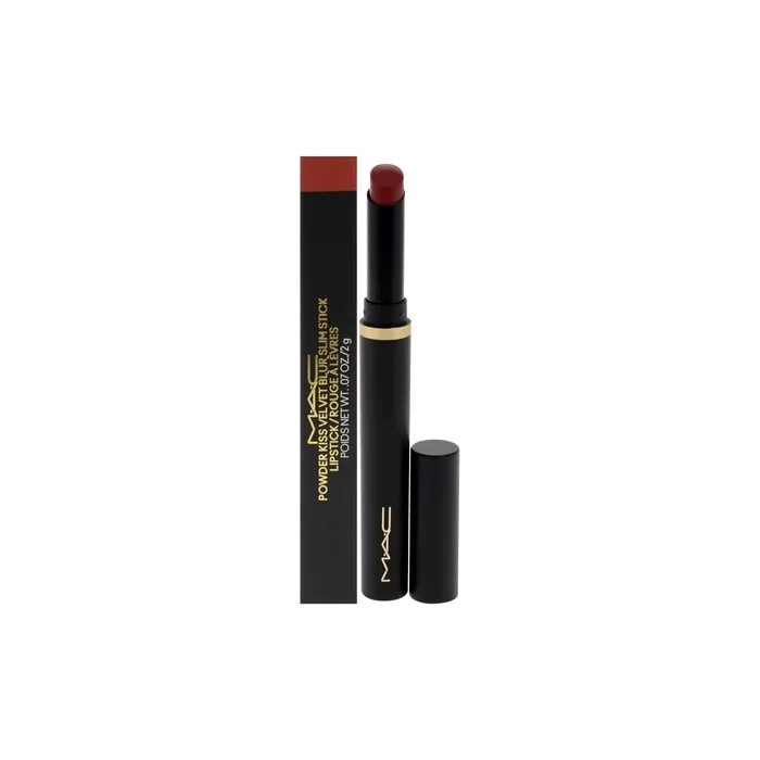 MAC Powder Kiss Velvet Blur Slim Stick Sweet Cinnamon for Women 0.7oz Lipstick