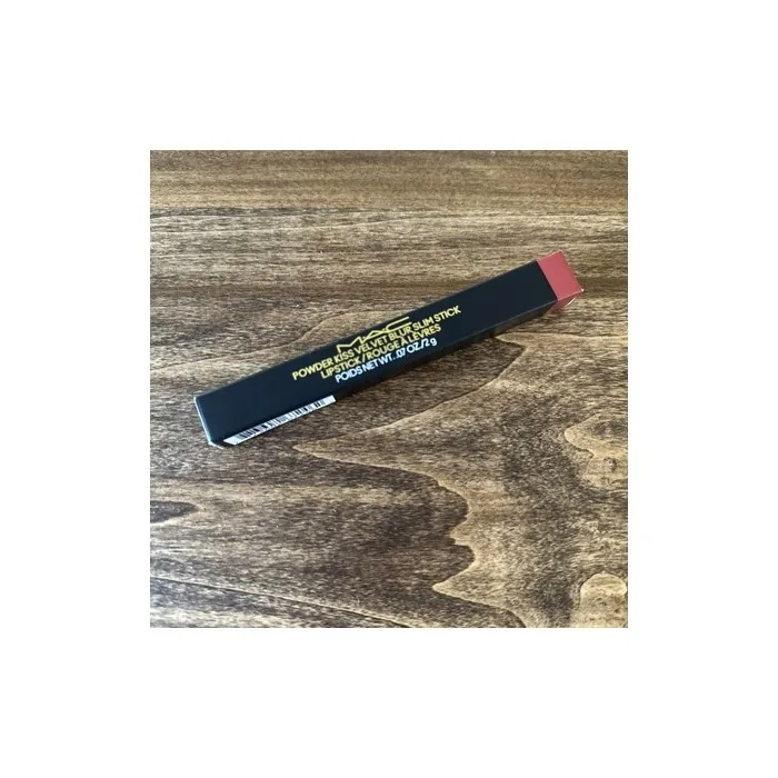 MAC Powder Kiss Velvet Blur Slim Lipstick 899 Brickthrough 0.07oz/2g