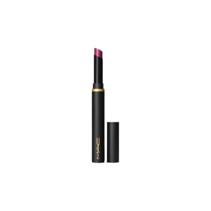 MAC Powder Kiss Velvet Blur Slim Stick Lipstick 881 Wild Rebel Mid-Tone Plum