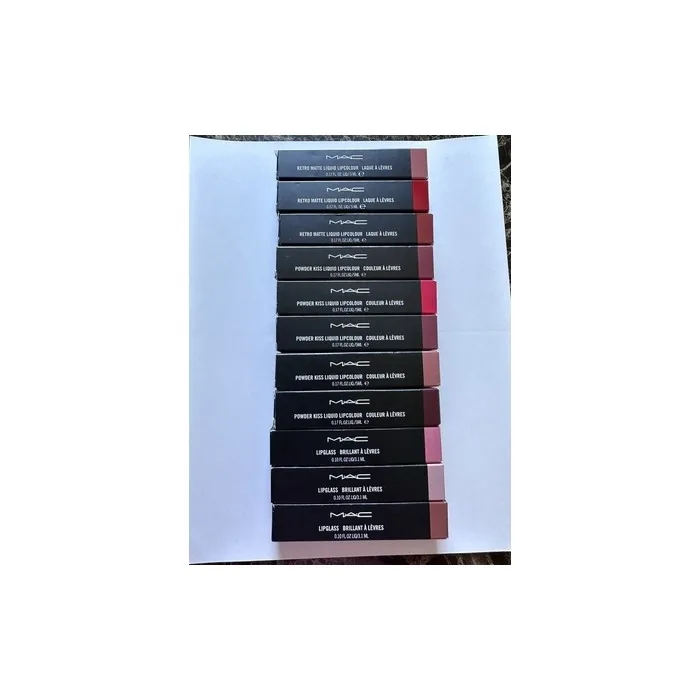 MAC Retro Matte Lipglass Powder Kiss Liquid Lip Color 0.17oz - Choose a Shade