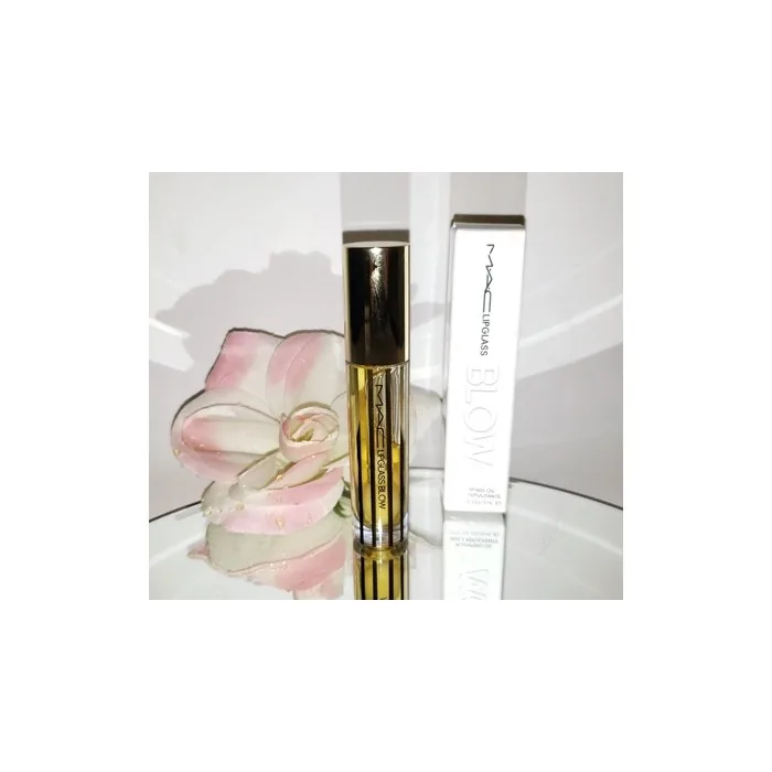 Mac Cosmetics Lipglass Blow Ginger Zinger Plumping Oil Clear Lip Gloss 5ml 017oz