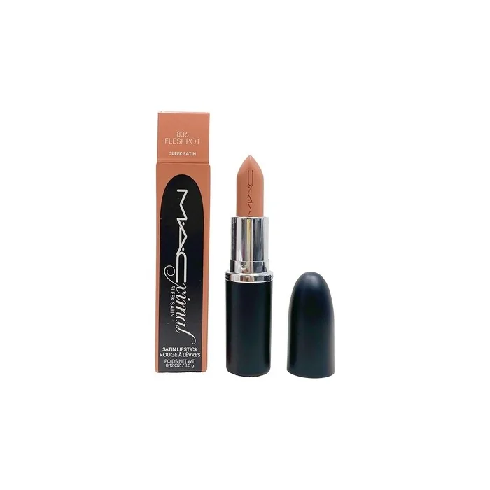 Mac Ximal Sleek Satin Lipstick 836 Fleshpot Warm Light Beige Flesh Tone 012 Oz 35 G