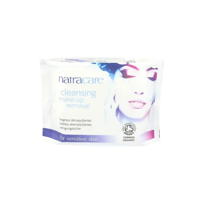 Natracare Cleansing Make Up Removal Wipes for Sensitive Skin 20 Wipes
