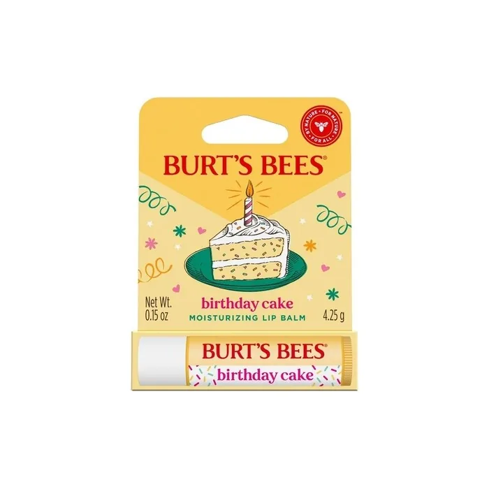 Burt's Bees Lip Balm Birthday Cake Blister - A Delightful Lip Balm With A Birthday Cake Flavor
