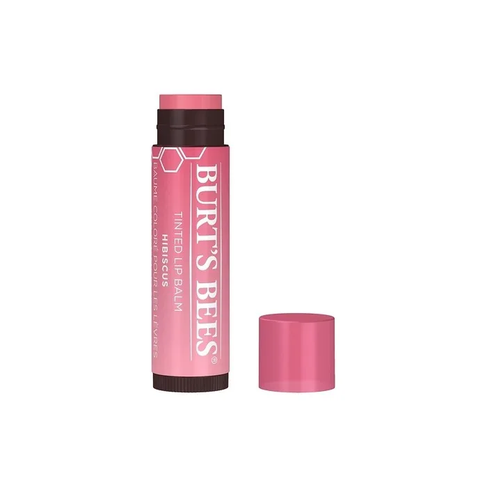Burt's Bees Tinted Lip Balm Hibiscus Moisturizing Lip Tint with Shea Butter 4.25g